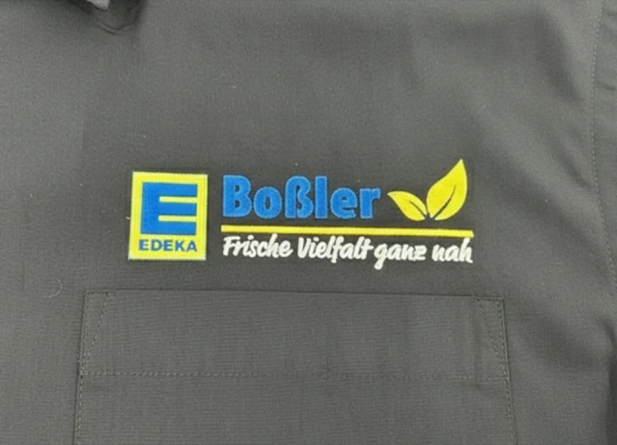 Emblem Edeka Boßler – Arbeitskleidung von Schweissthal