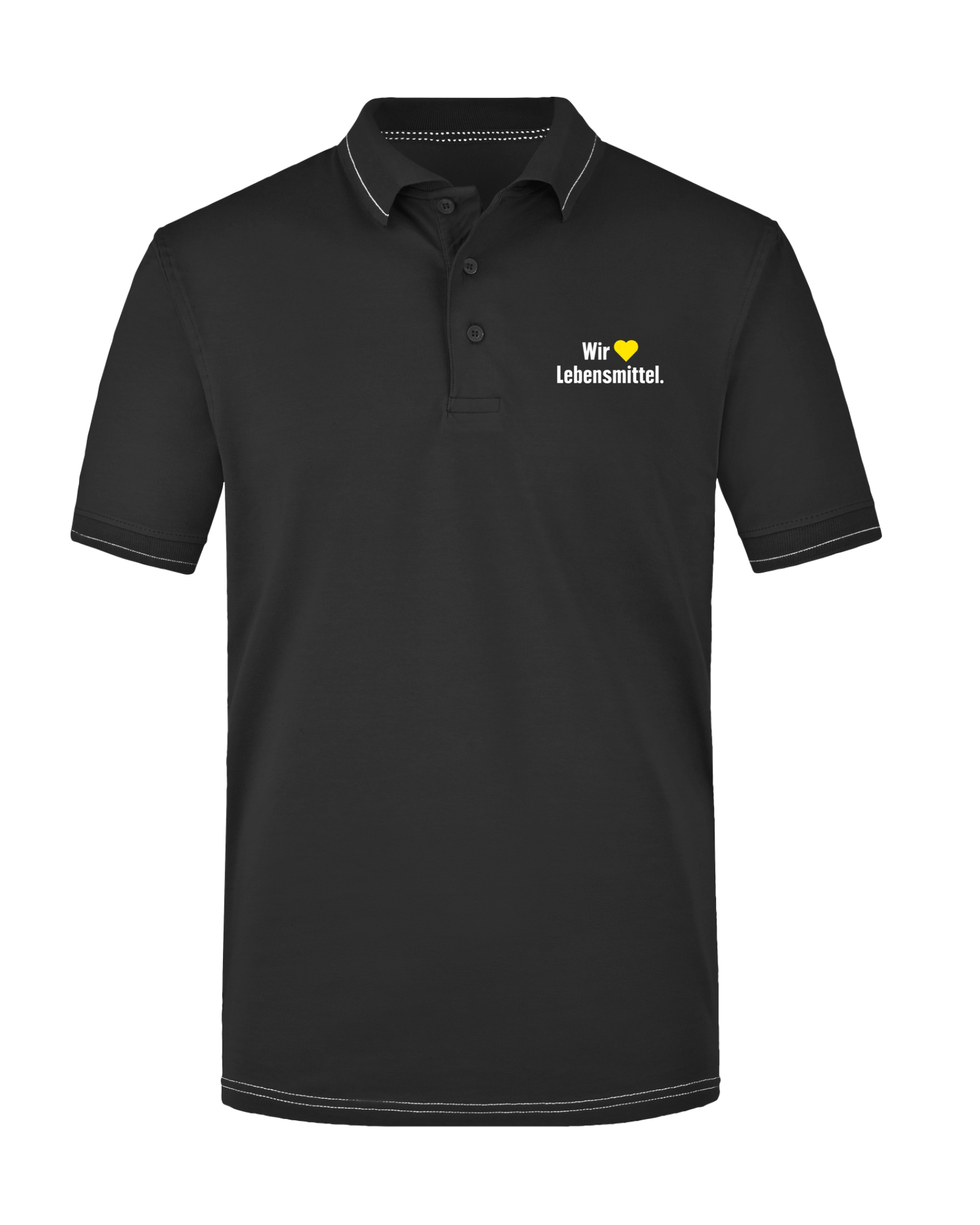 Poloshirt mit Kontrastnaht